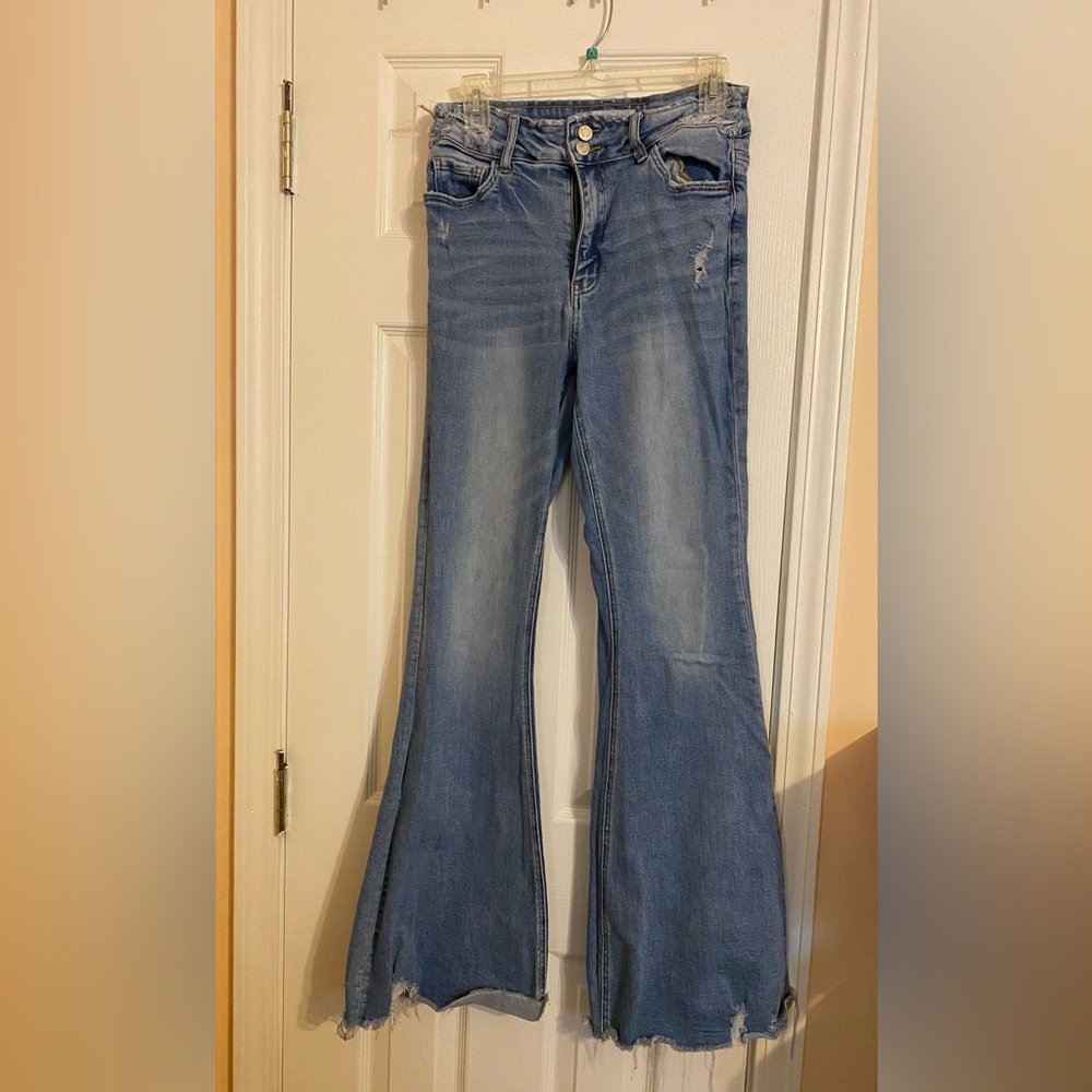 Blue Flare & Wide Leg Jeans